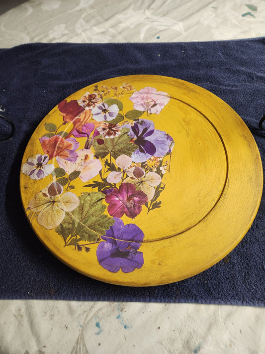 Lazy Susan with Flowers