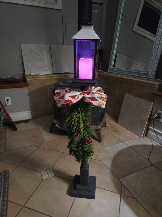 Custom Made Lamp Posts, Upcycled from Vintage table legs