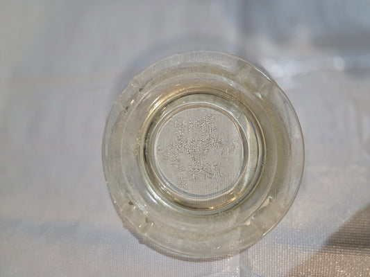 1930s Hazel Atlas Yellow FLORENTINE No 2 Poppy Depression Glass Rare  5.5 inch Ashtray